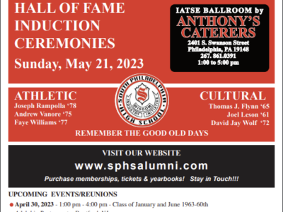SPHS Newsletter – Hall of Fame 2023